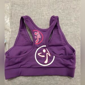 Zumba Zoom V Bra, Purple, Small